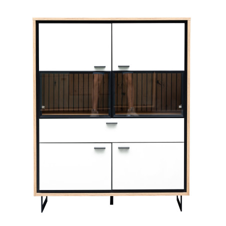 Comoda Bar 4 Usi Si 1 Sertar Sonata Alb 105 Cm-01
