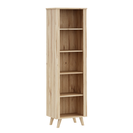 Etajera Mica Vankka, Stejar Pardosit Si Alb, 60 Cm-01