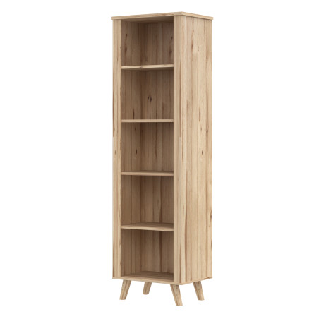 Etajera Mica Vankka, Stejar Pardosit Si Alb, 60 Cm-01