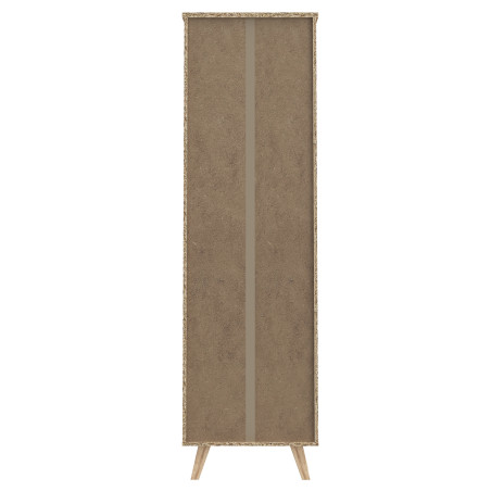 Etajera Mica Vankka, Stejar Pardosit Si Alb, 60 Cm-01