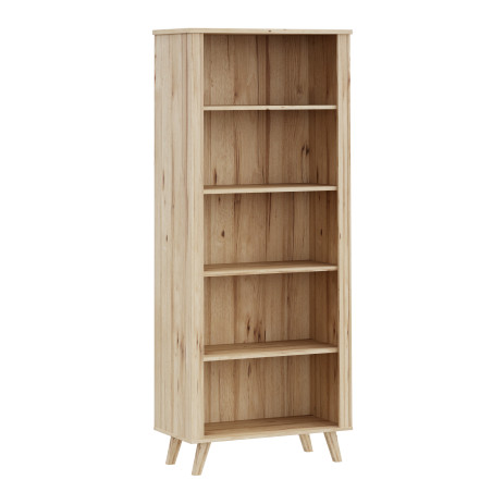 Etajera Mare Vankka, Stejar Pardosit Si Alb, 84.7 Cm-01