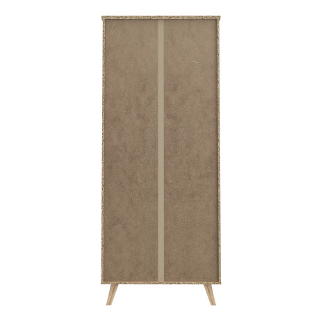 Etajera Mare Vankka, Stejar Pardosit Si Alb, 84.7 Cm-01
