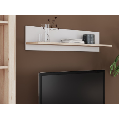 Polita Vankka, Stejar Pardosit Si Alb, 120 Cm-01