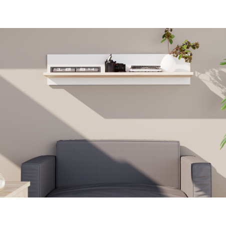 Polita Vankka, Stejar Pardosit Si Alb, 120 Cm-01