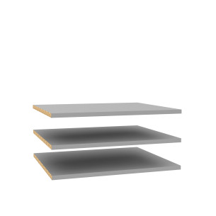 Set 3 Polite Mici Dulap Tuberoze, Gri, 47.8 Cm