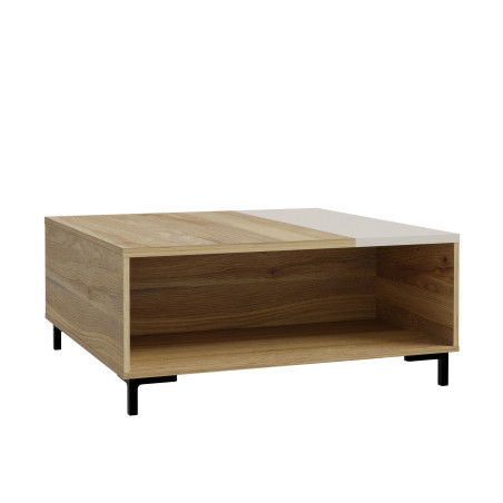 Masa Cafea Confort, Stejar Mauvella Si Nisipiu, 90 Cm-01