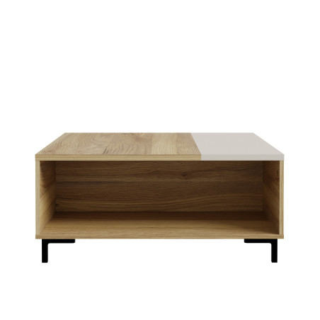 Masa Cafea Confort, Stejar Mauvella Si Nisipiu, 90 Cm-01