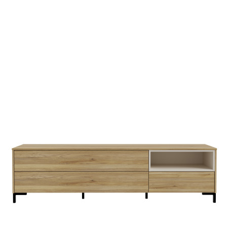 Comoda Tv Confort, Stejar Mauvella Si Nisipiu, 182.8 Cm-01