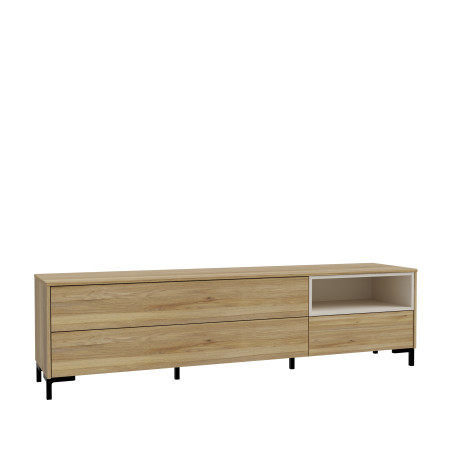Comoda Tv Confort, Stejar Mauvella Si Nisipiu, 182.8 Cm-01