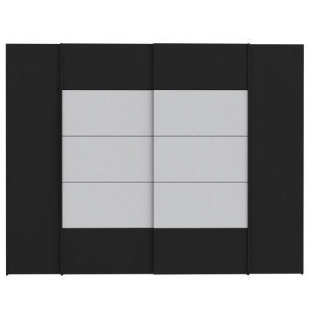 Dulap Energy Cu 4 Usi Negru Si Alb, 270 Cm-01