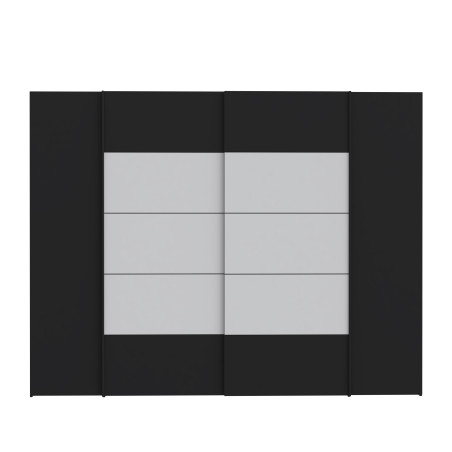 Dulap Energy Cu 4 Usi Negru Si Alb, 270 Cm-01
