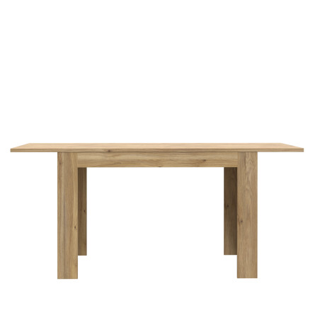 Masa Extensibila Ankona, Alb Si Stejar Mauvella, 120 Cm-01