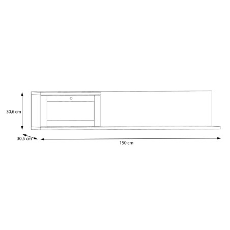 Raft Suspendat Charleston, Stejar Elegancia Si Polyrattan 150 Cm-01