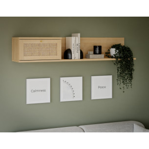 Raft Suspendat Charleston, Stejar Elegancia Si Polyrattan 150 Cm