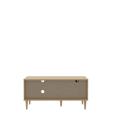 Comoda TV 1 Usa Charleston, Stejar Elegancia Si Polyrattan,120.1 Cm-01