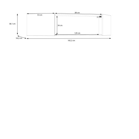 Suprapozabil Ptr Dulap Colt 2 Usa Ecobest 2  Alb, 165.2 Cm-01