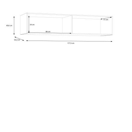 Suprapozabil Ptr Dulap 4 Usi Ecobest 2 Alb, 177.5 Cm-01