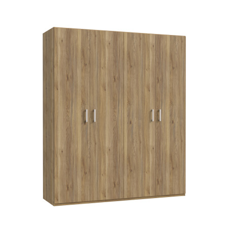Dulap 4 Usi  Ecobest 2 Stejar Mauvella, 177.5 Cm-01