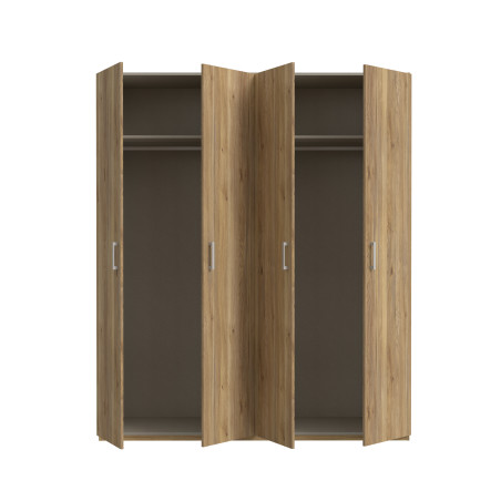Dulap 4 Usi  Ecobest 2 Stejar Mauvella, 177.5 Cm-01