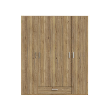 Dulap  4 Usi Si 1 Sertar Ecobest 2 Stejar, 177.5 Cm-01