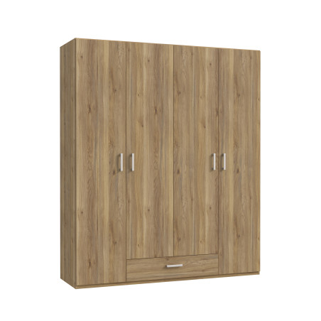 Dulap  4 Usi Si 1 Sertar Ecobest 2 Stejar, 177.5 Cm-01