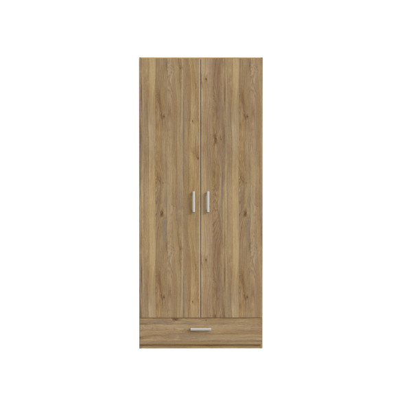 Dulap 2 Usi Si 1 Sertar Ecobest 2 Stejar Mauvella, 88.9 Cm