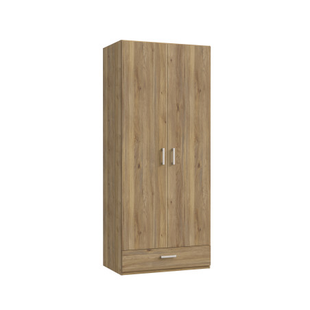 Dulap 2 Usi Si 1 Sertar Ecobest 2 Stejar Mauvella, 88.9 Cm-01