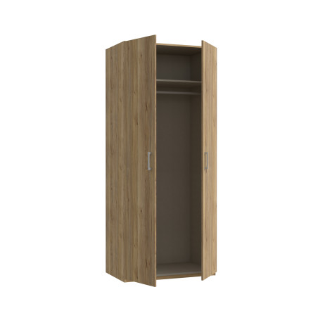 Dulap 2 Usi  Ecobest 2 Stejar Mauvella, 88.9 Cm-01