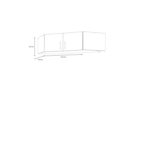 Suprapozabil Ptr Dulap Colt 2 Usi Ecobest 2 Stejar Mauvella, 165.2 Cm-01