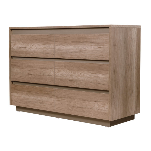 Comoda Phoenix Cu 3 Sertare Stejar Antichizat 113 Cm