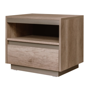 Noptiera Phoenix Cu 1 Sertar Gri, 58 Cm