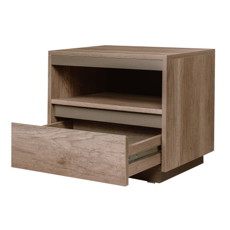 Noptiera Phoenix Cu 1 Sertar Gri, 58 Cm-01