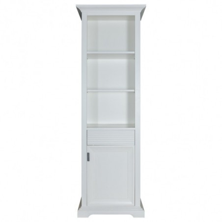 Biblioteca 1U1S Milano, Alb, 650 x 500 x 2000 mm.-01
