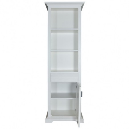 Biblioteca 1U1S Milano, Alb, 650 x 500 x 2000 mm.-01