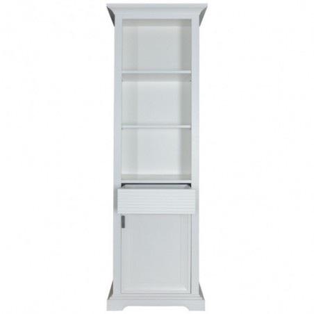 Biblioteca 1U1S Milano, Alb, 650 x 500 x 2000 mm.-01