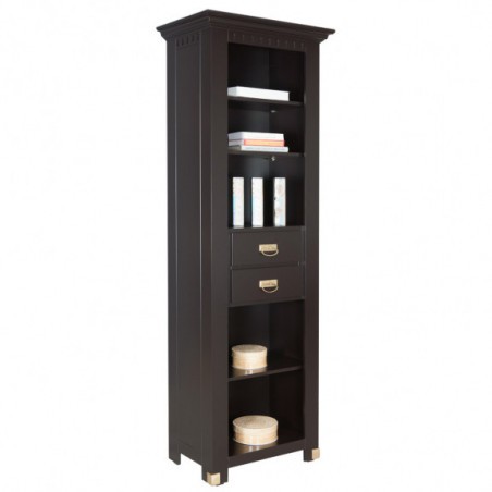 Biblioteca 2S Saint Tropez, Negru, 679x450x2000 mm.-01