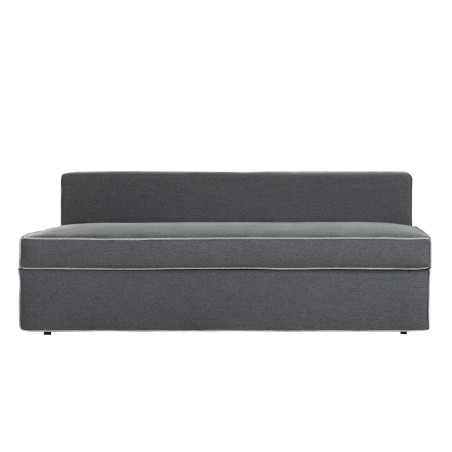 Canapea Extensibila New Modulo, 3 Locuri, Lada Depozitare, Gri, 194 Cm-01