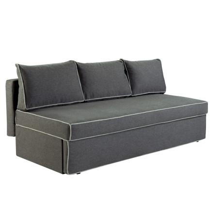 Canapea Extensibila New Modulo, 3 Locuri, Lada Depozitare, Gri, 194 Cm-01