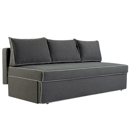 Canapea Extensibila New Modulo, 3 Locuri, Lada Depozitare, Gri, 194 Cm-01