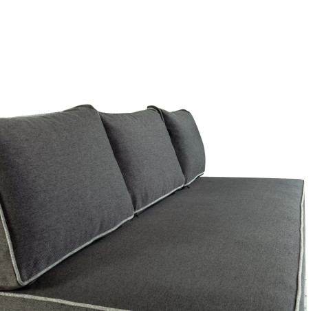 Canapea Extensibila New Modulo, 3 Locuri, Lada Depozitare, Gri, 194 Cm-01