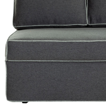 Canapea Extensibila New Modulo, 3 Locuri, Lada Depozitare, Gri, 194 Cm-01