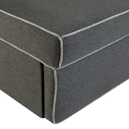Canapea Extensibila New Modulo, 3 Locuri, Lada Depozitare, Gri, 194 Cm-01
