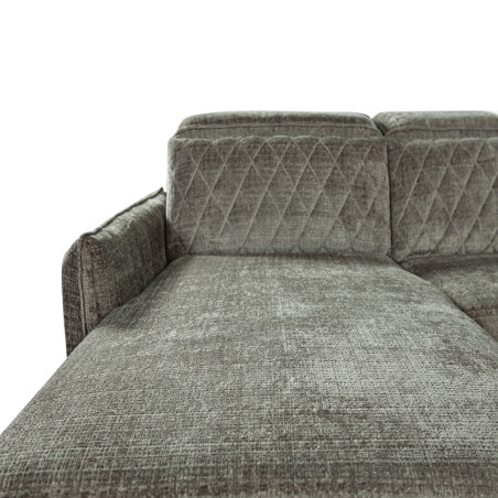 Coltar U Extensibil Tiago, Dreapta, 6 Locuri, Tetiere Reglabile, Gri Cremona330 Cm-01