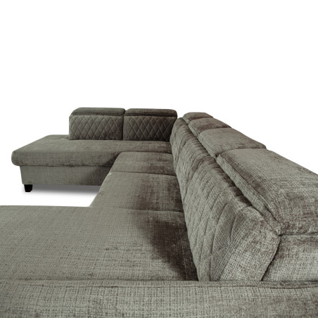 Coltar U Extensibil Tiago Cu Lada, Stanga, 6 Locuri, Tetiere Reglabile, MaroCremona, 330 Cm-01