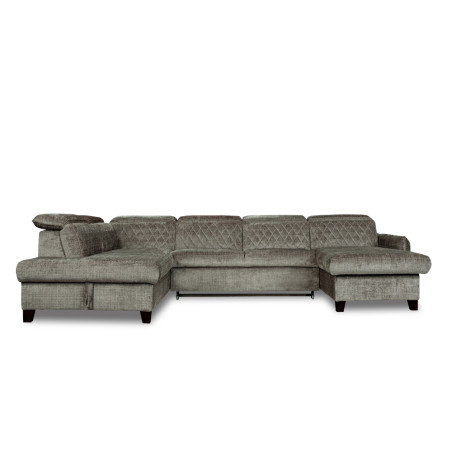 Coltar U Extensibil Tiago Cu Lada, Stanga, 6 Locuri, Tetiere Reglabile, Gri Cremona, 330 Cm-01