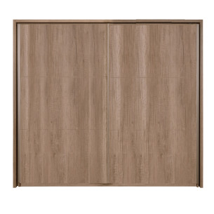 Dulap 2 Usi Culisante Phoenix, Cu Rama Design Stejar Antichizat, 249 Cm