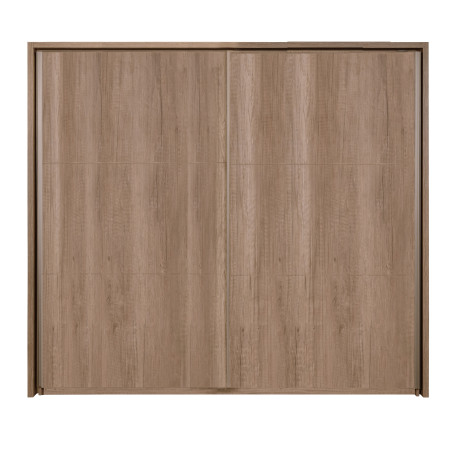 Dulap 2 Usi Culisante Phoenix, Stejar Antichizat, 249 Cm-01