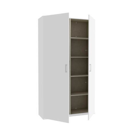 Dulap 2 Usi Harmony Alb, 119.5 Cm-01