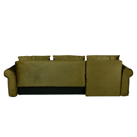 Coltar Extensibil Stanga Trendy, 5 Locuri, Lada Depozitare, Verde, 275 Cm-01