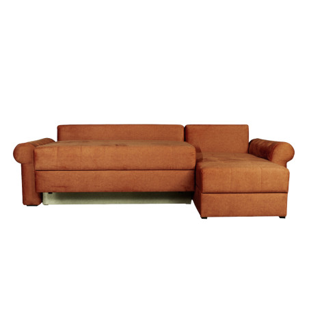 Coltar Extensibil Dreapta Trendy, 5 Locuri, Lada Depozitare, Portocaliu, 275 Cm-01
